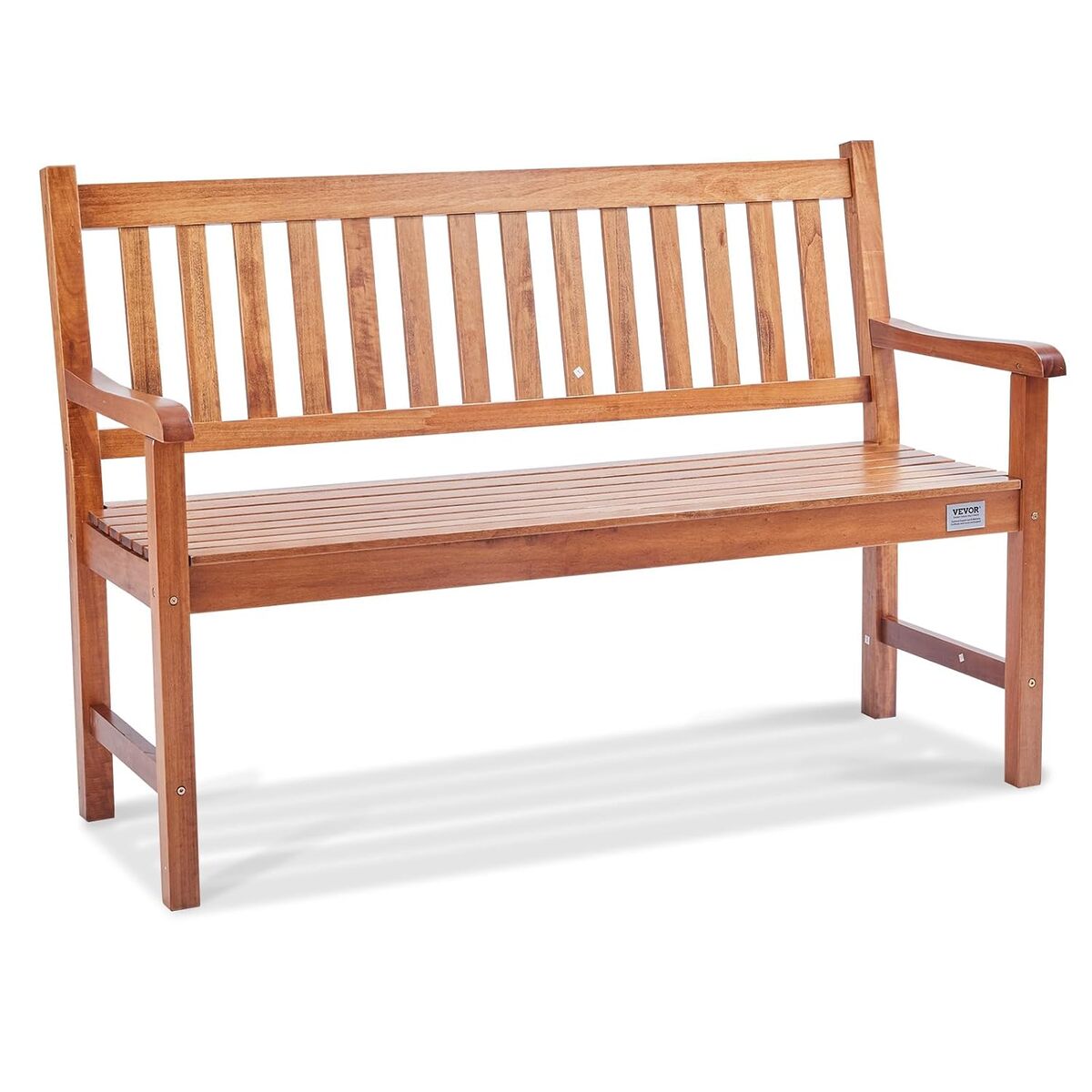 Test : banc d'extérieur VEVOR bois brun 127 cm