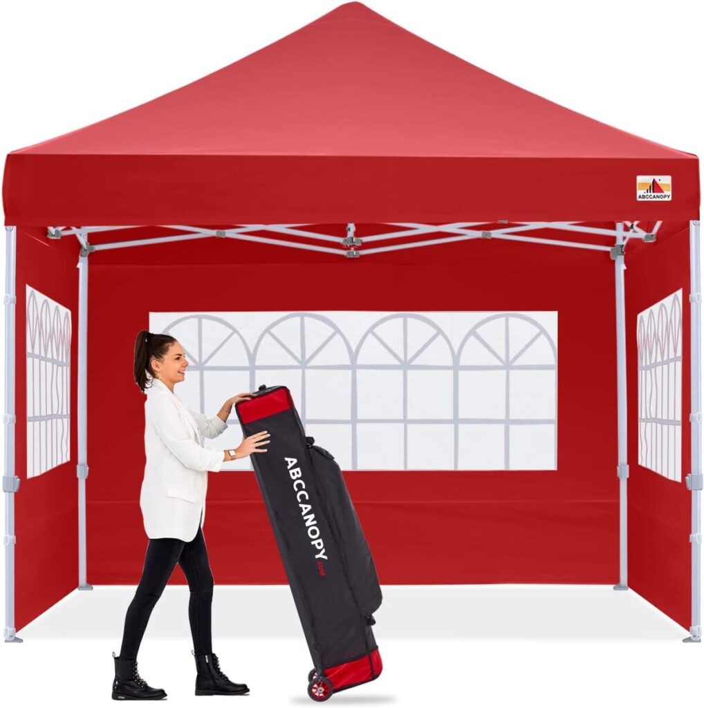 Test de la tonnelle pop-up ABCCANOPY 3 x 3 m rose