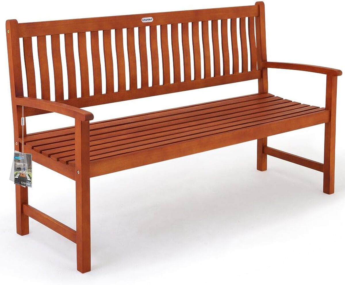 Test du banc de jardin Casaria Maxima en eucalyptus