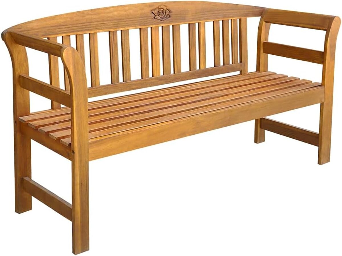 Test du banc de jardin en bois d'acacia vidaXL