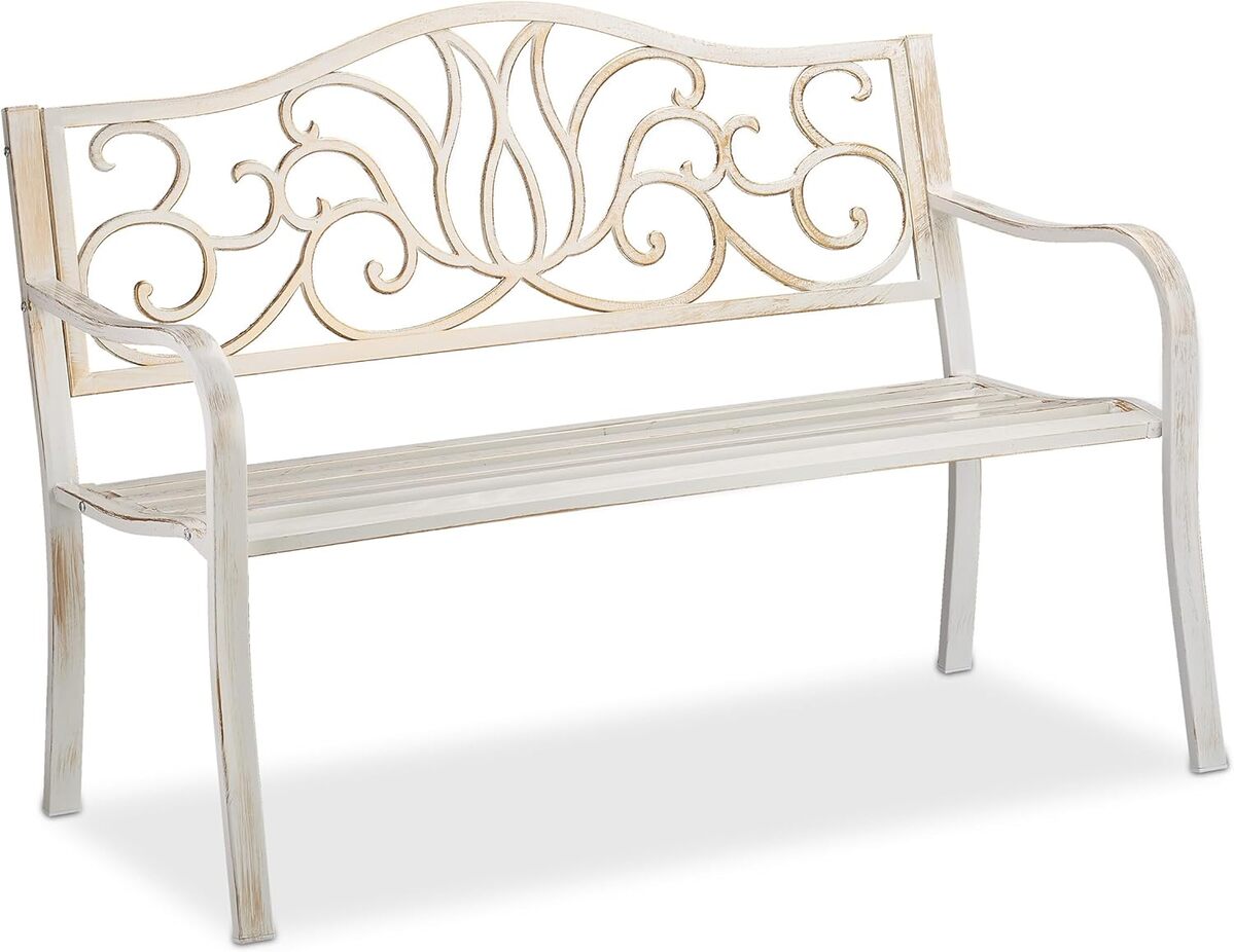 Test du banc jardin Relaxdays : design antique et robustesse