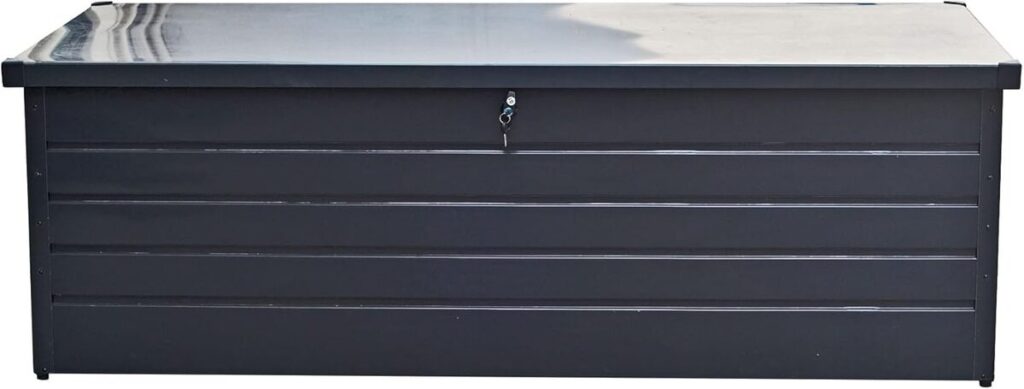 Test du coffre de jardin Werka Pro en métal, 1000 litres