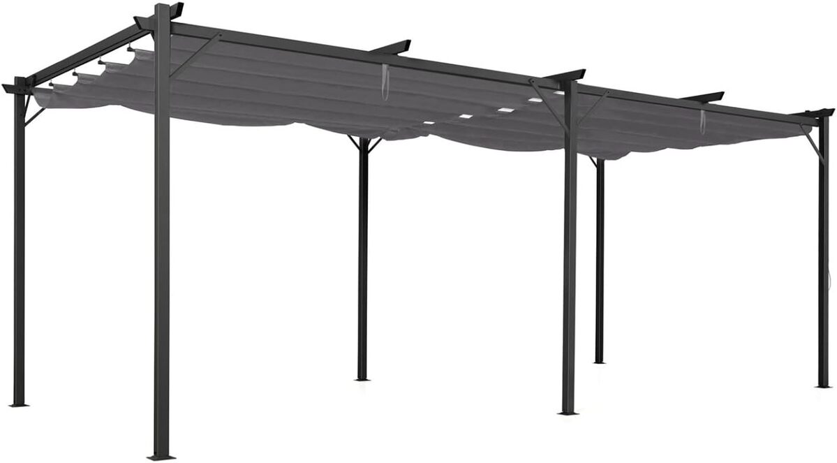 Test : pergola IDMarket toit rétractable tonnelle 3x6 m