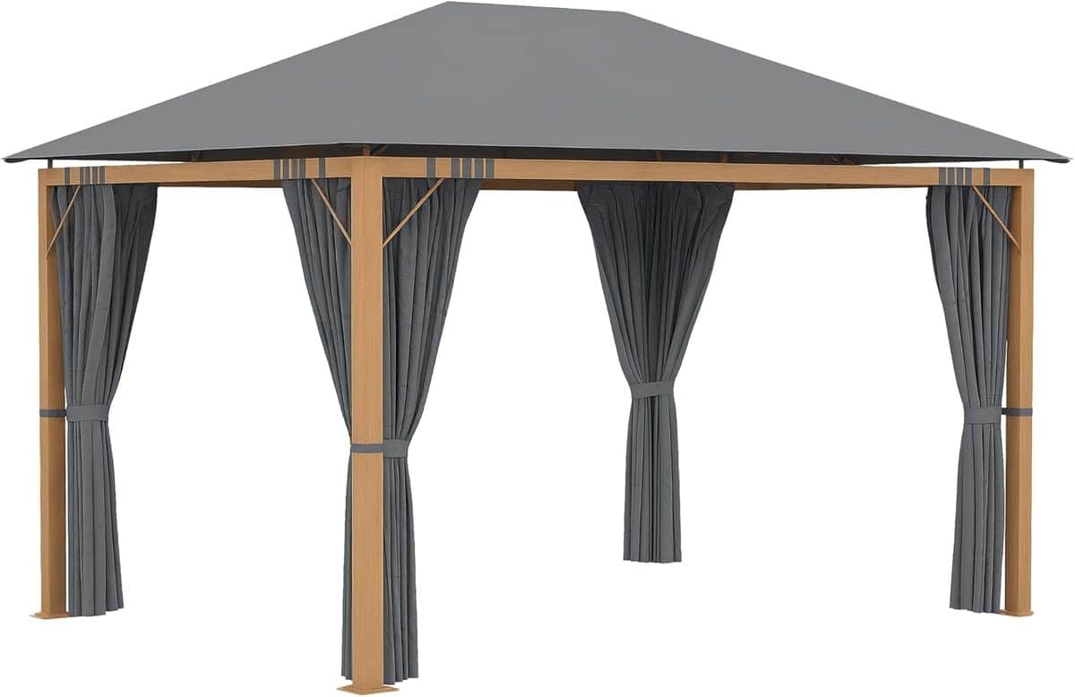 Test : tonnelle de jardin Outsunny 4 x 3 m au design élégant