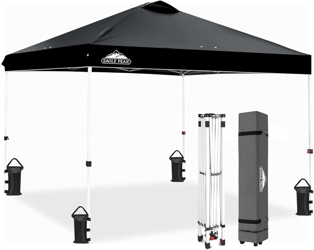 Test : tonnelle pliante Eagle Peak 3x3m pour jardin