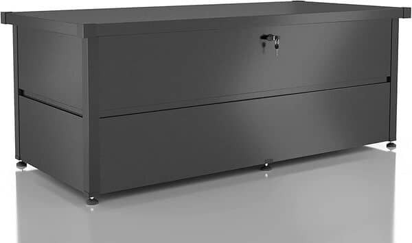 Coffre de Jardin Boîte de rangement en acier De Rangement Extérieur - Coffre De Jardin Extérieur Étanche - Malle De Rangement Métal 783L - Idéal pour le Jardin, Autour de la Piscine