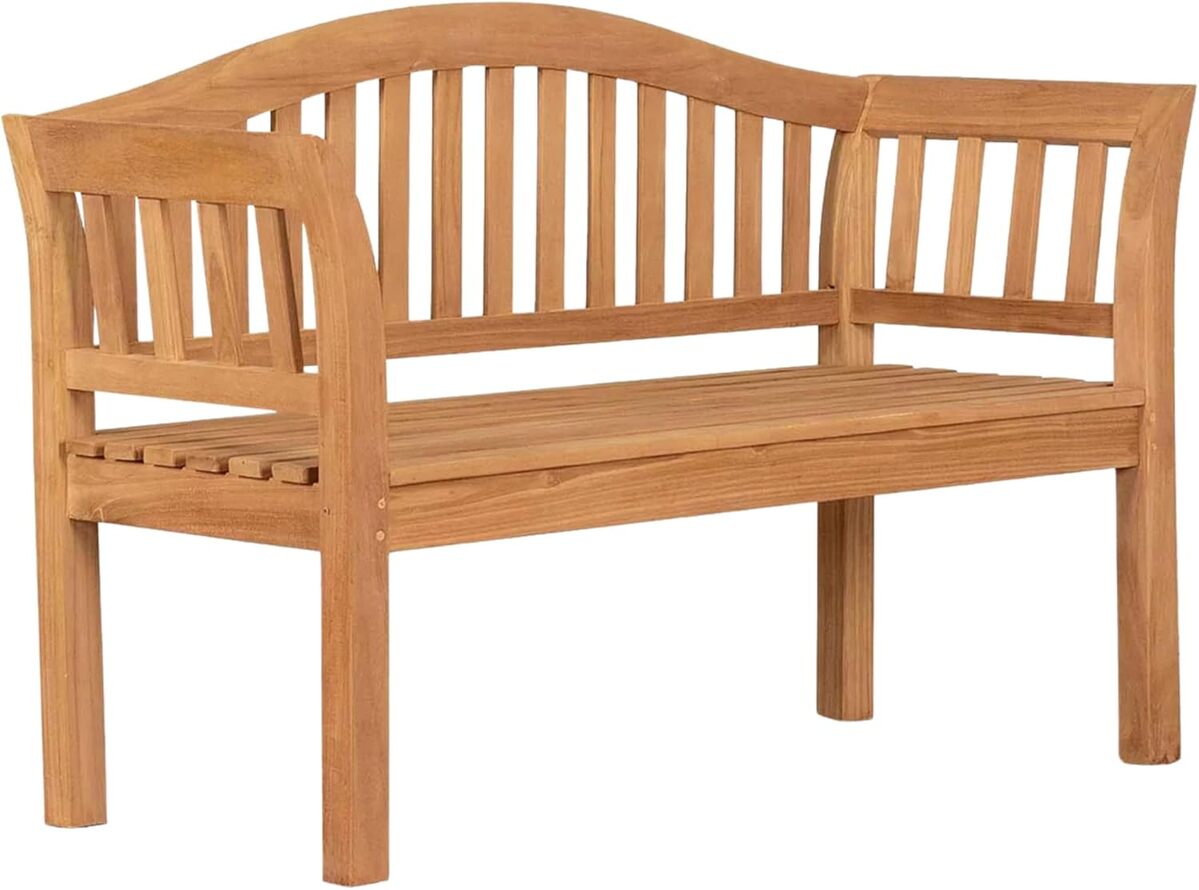 Test : banc de jardin Wave MR.  Deko en teck, robuste et élégant