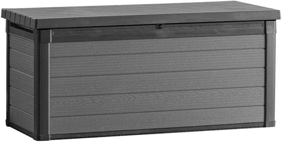 Test de la boîte de rangement extérieure Keter Cortina 570 L gris