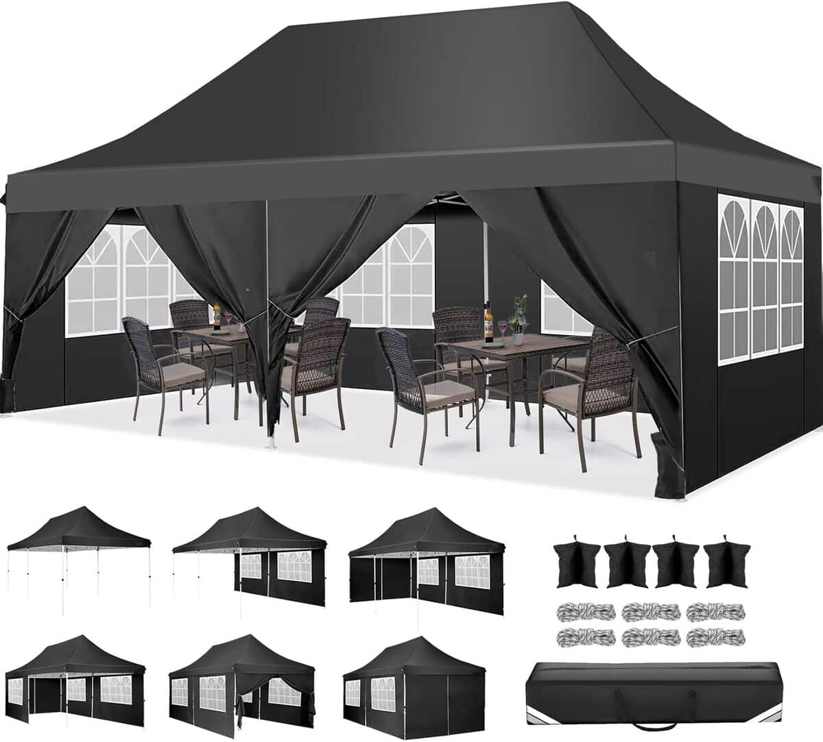 Test de la tente COBIZI Barnum pliant 3x6m imperméable
