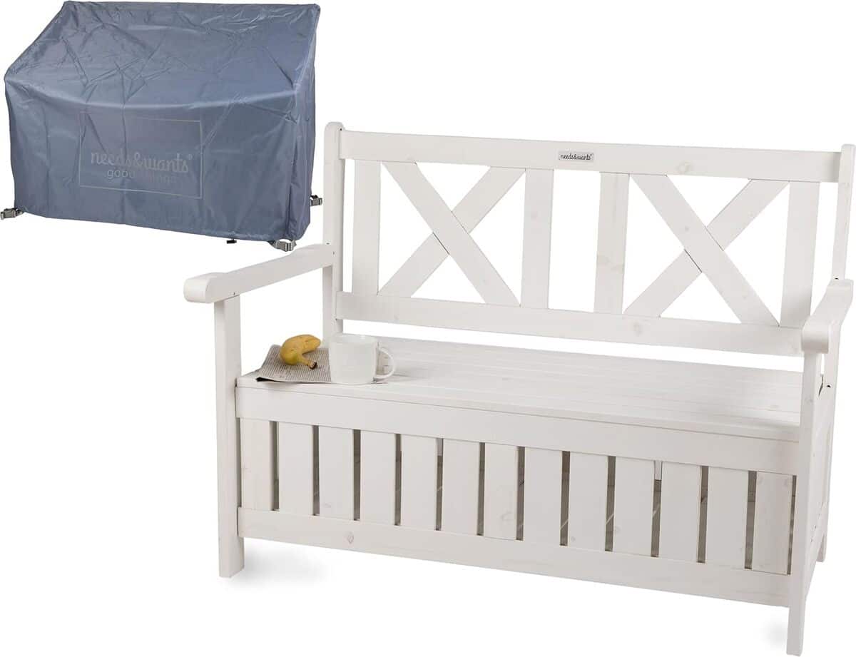 Test du banc coffre 2 places needs&wants® résistant aux intempéries