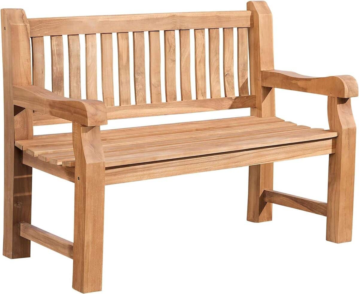 Test du banc Jackson V2 : confort en teck pour le jardin