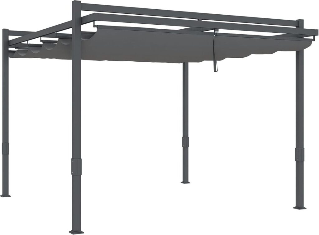 Test pergola Outsunny aluminium : stabilité et protection solaire