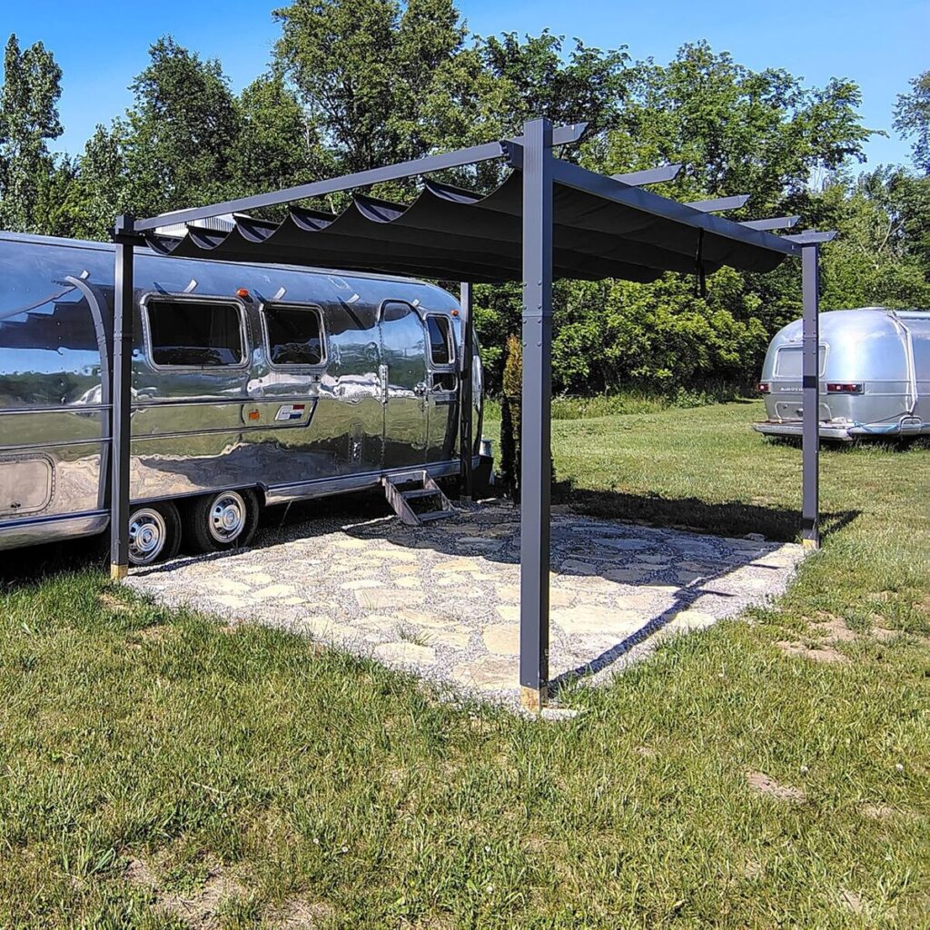 Test pergola Purple Leaf 4 x 3, 2 m : élégance et fonctionnalité