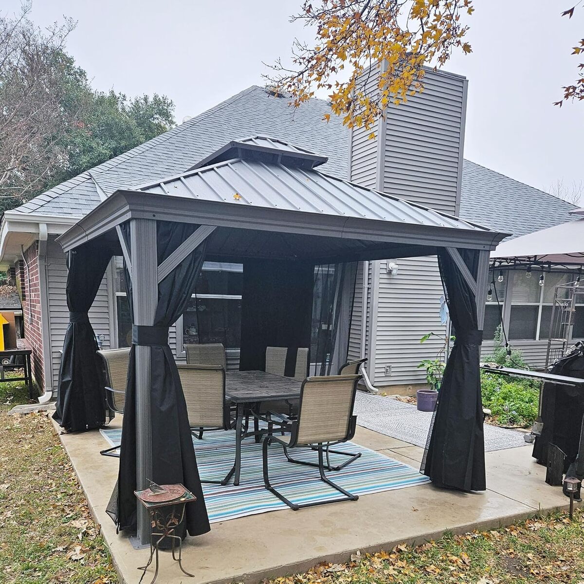 Test pergola Purple Leaf : élégance robuste pour le jardin