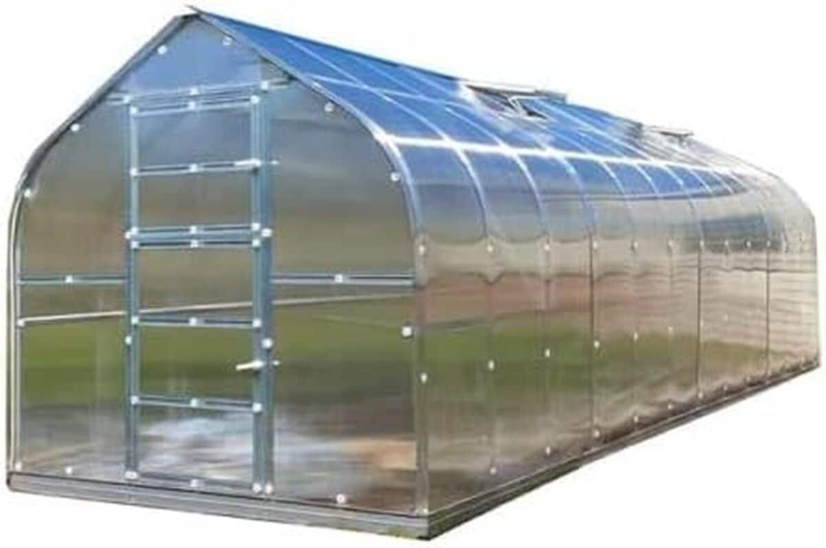 Test : serre Klasika Standart 25, 2, 5 x 10 m, avec polycarbonate et porte offerte