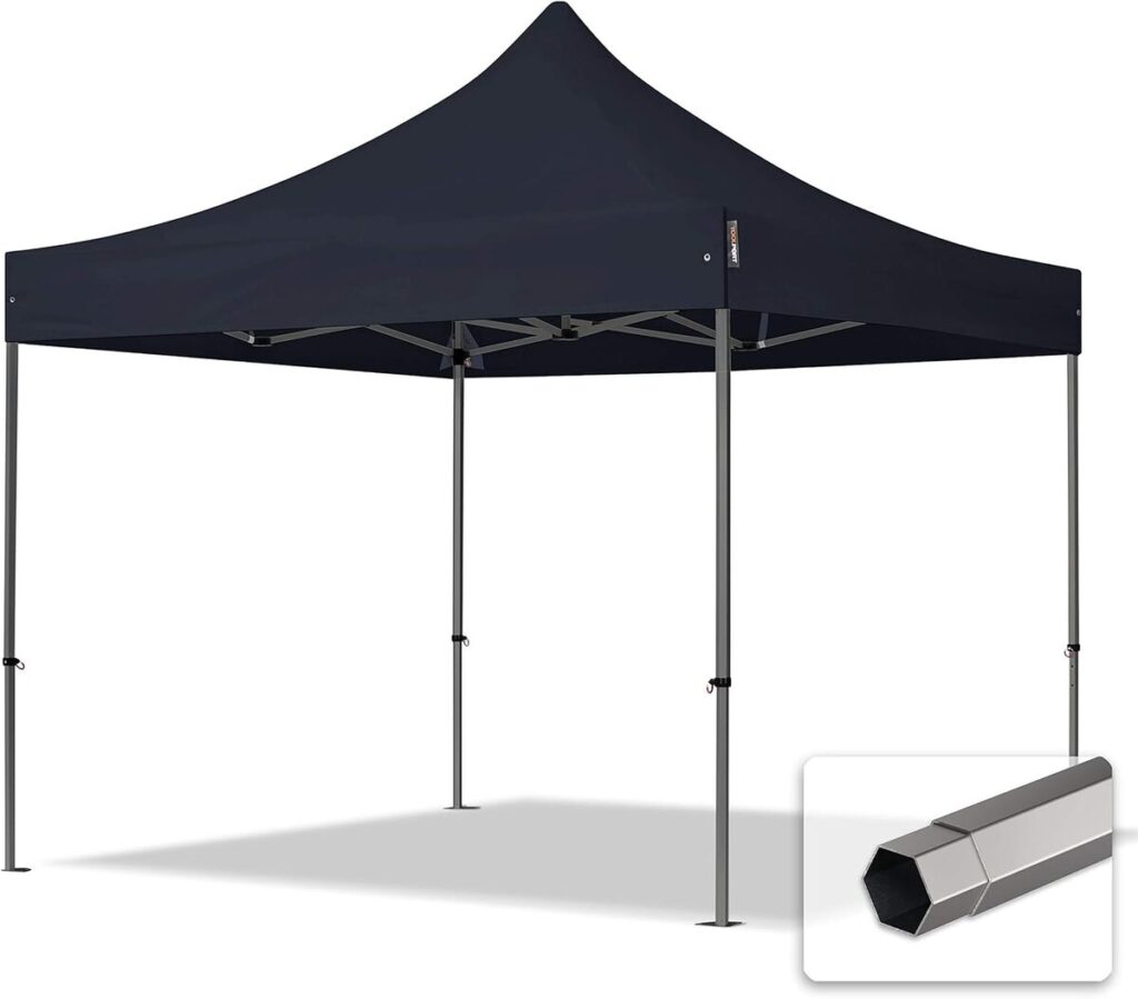 Test : tonnelle pliante acier PES 750 noir