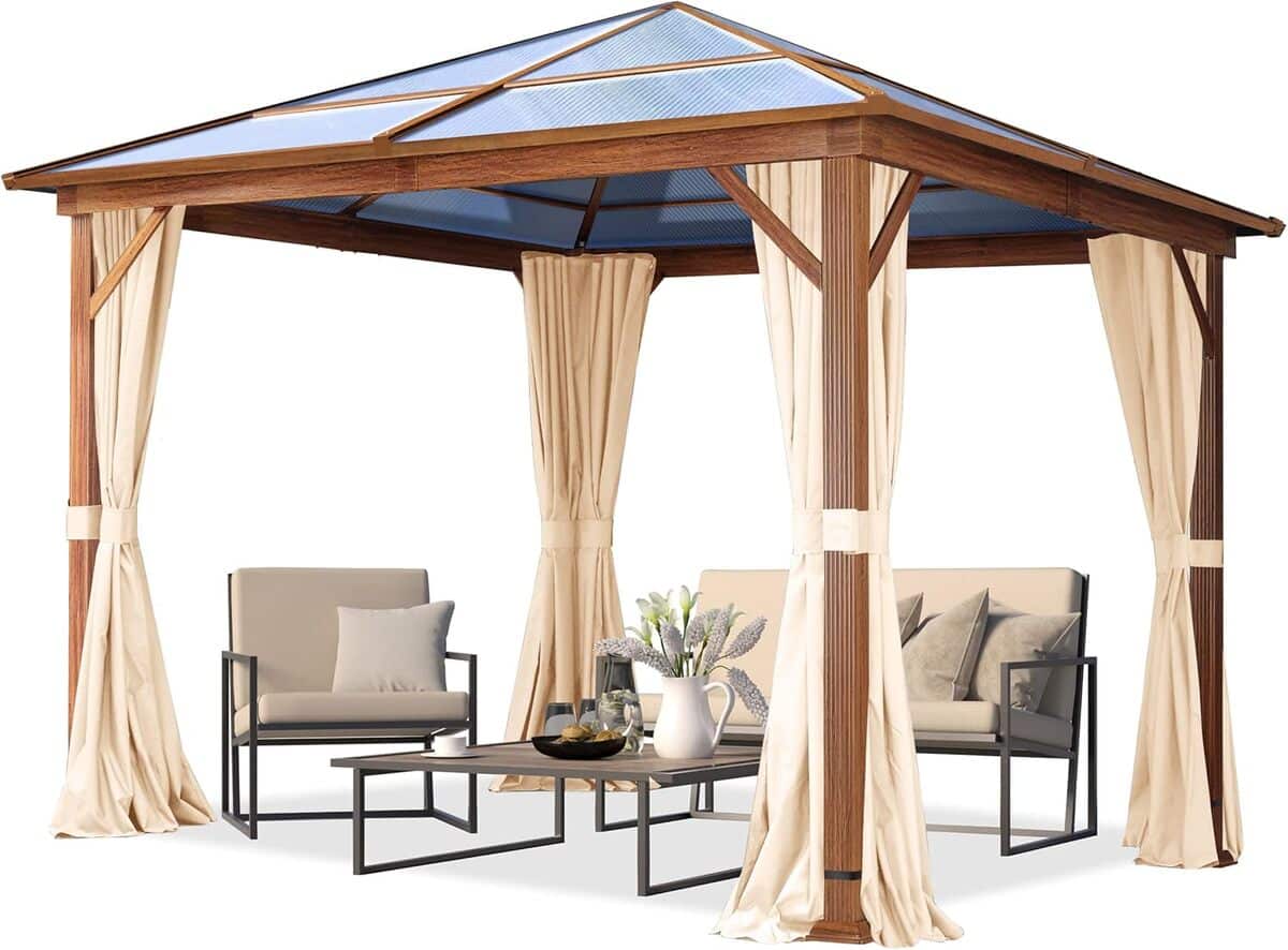 Test : tonnelle TOOLPORT 3x3 m aspect chêne