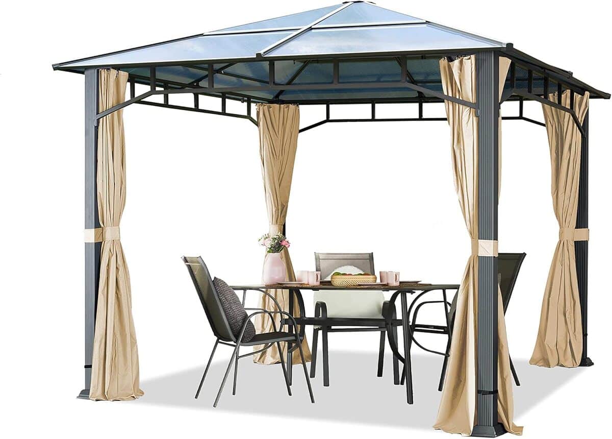 Test : tonnelle TOOLPORT 3x3 m en aluminium et toit polycarbonate 8 mm