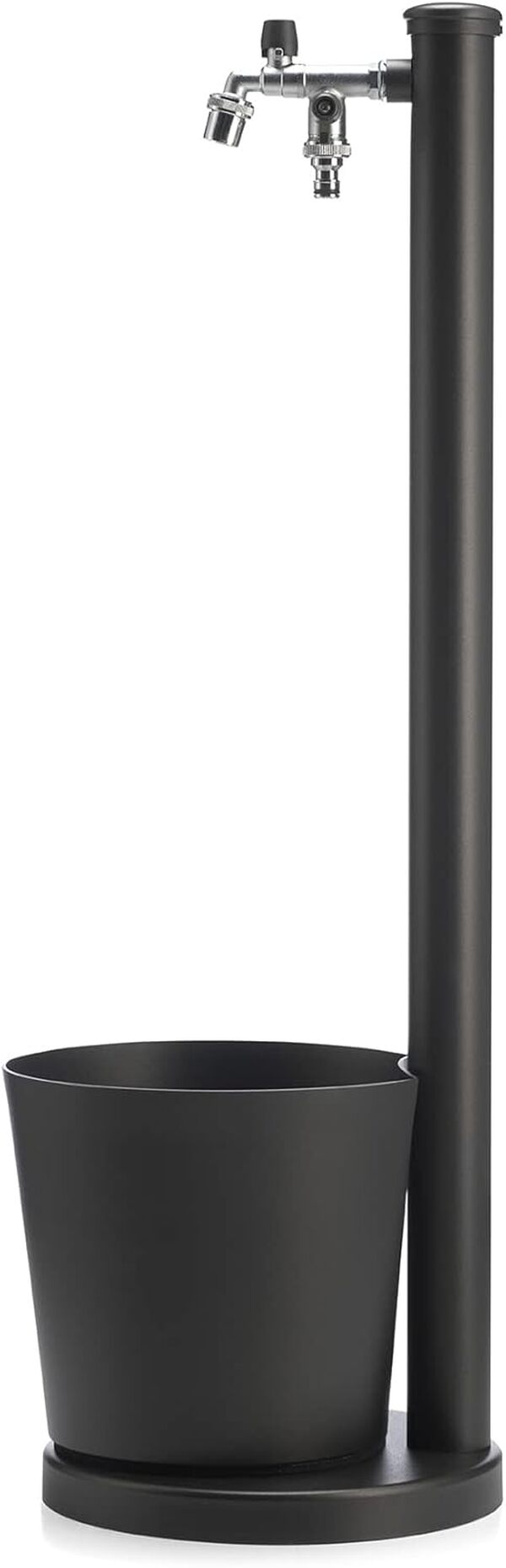 Bel-Fer Fontaine en métal avec cuve Modèle 42/SRV, Fontaines extérieures, Fontaine de jardin – Couleur anthracite