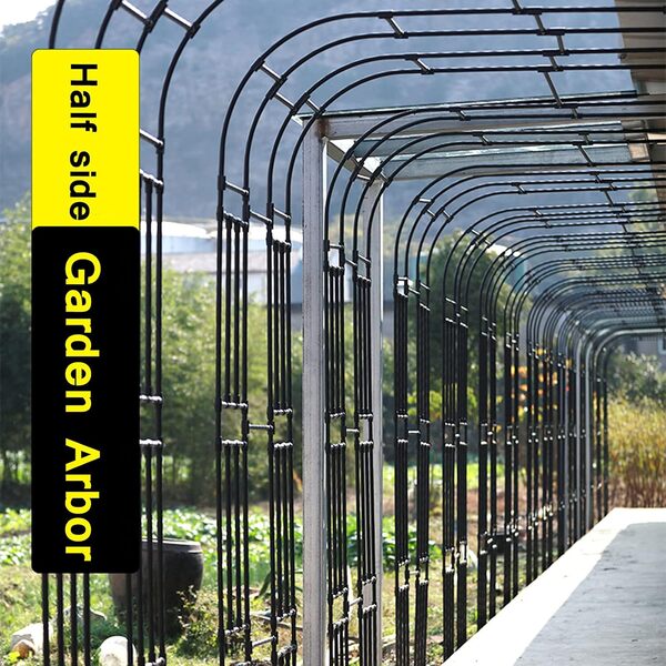 Arche à Rosiers tuteur Roses Arche de Jardin Murale Demi-latérale Metal tonnelle de pergola pour Plantes grimpantes Terrasse Patio Jardin Archway Décoration de Jardin