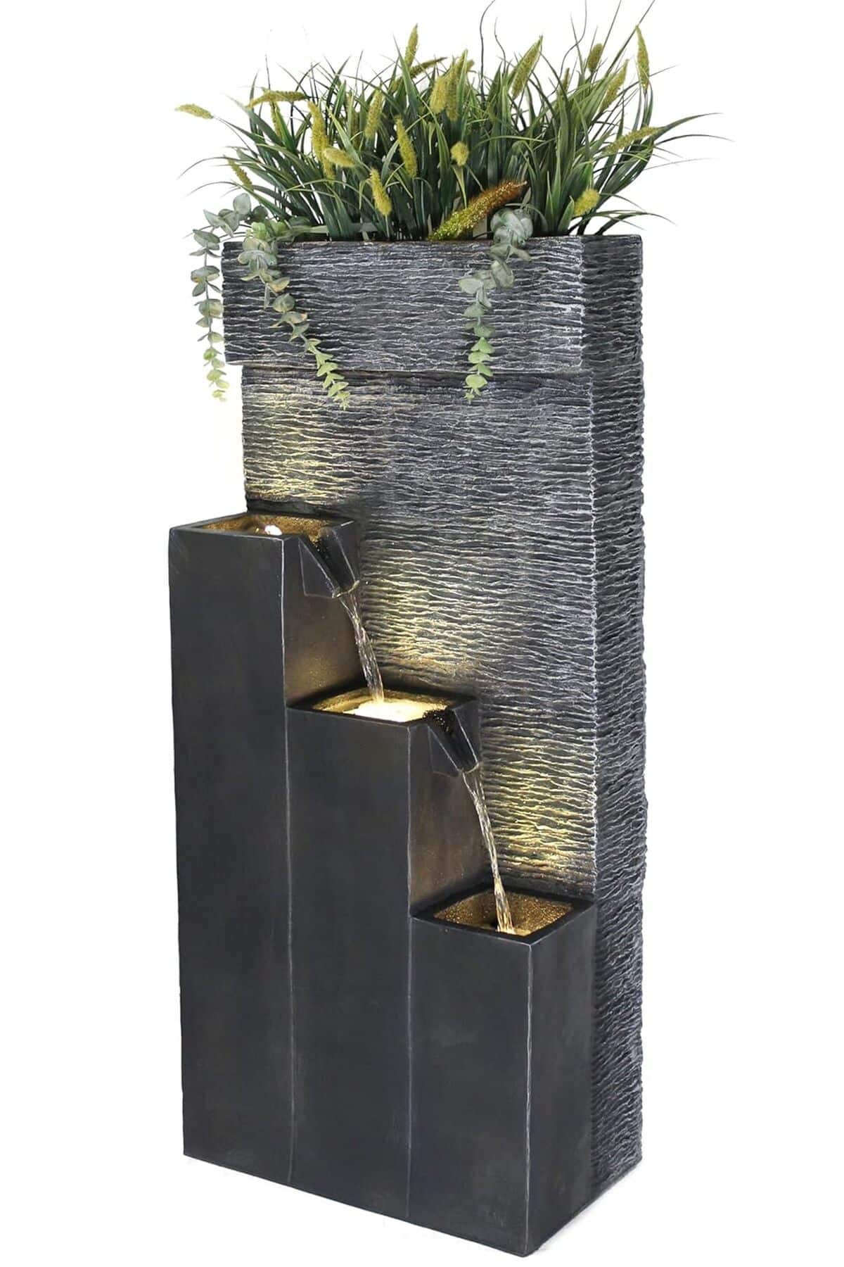 Avis : fontaine BK846 avec lumières LED et bassins cascade