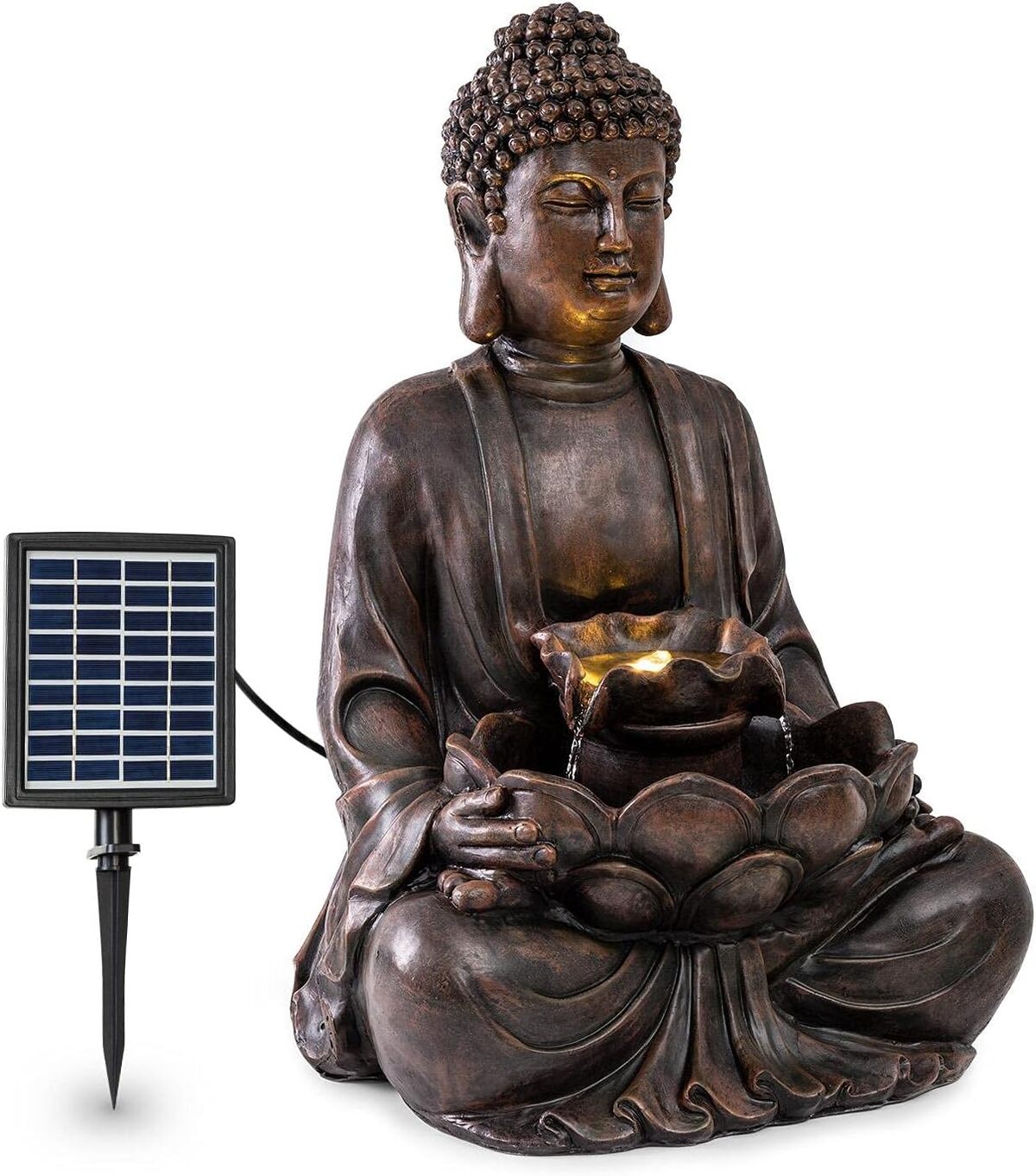 Avis sur la fontaine solaire blumfeldt Dharma : l'élégance en bronze