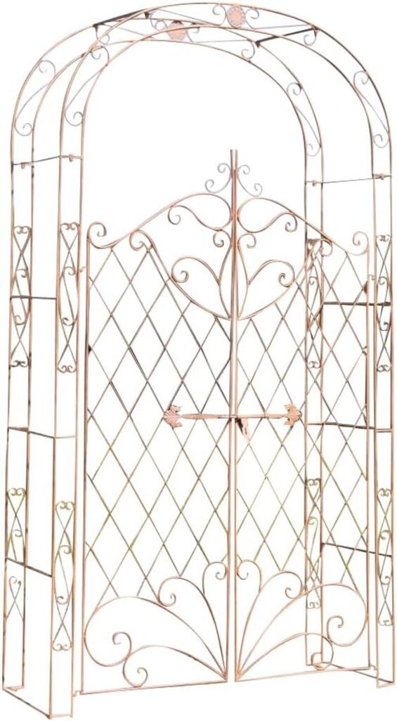 Avis sur l'arche à rosiers Melissa de CLP en fer marron antique