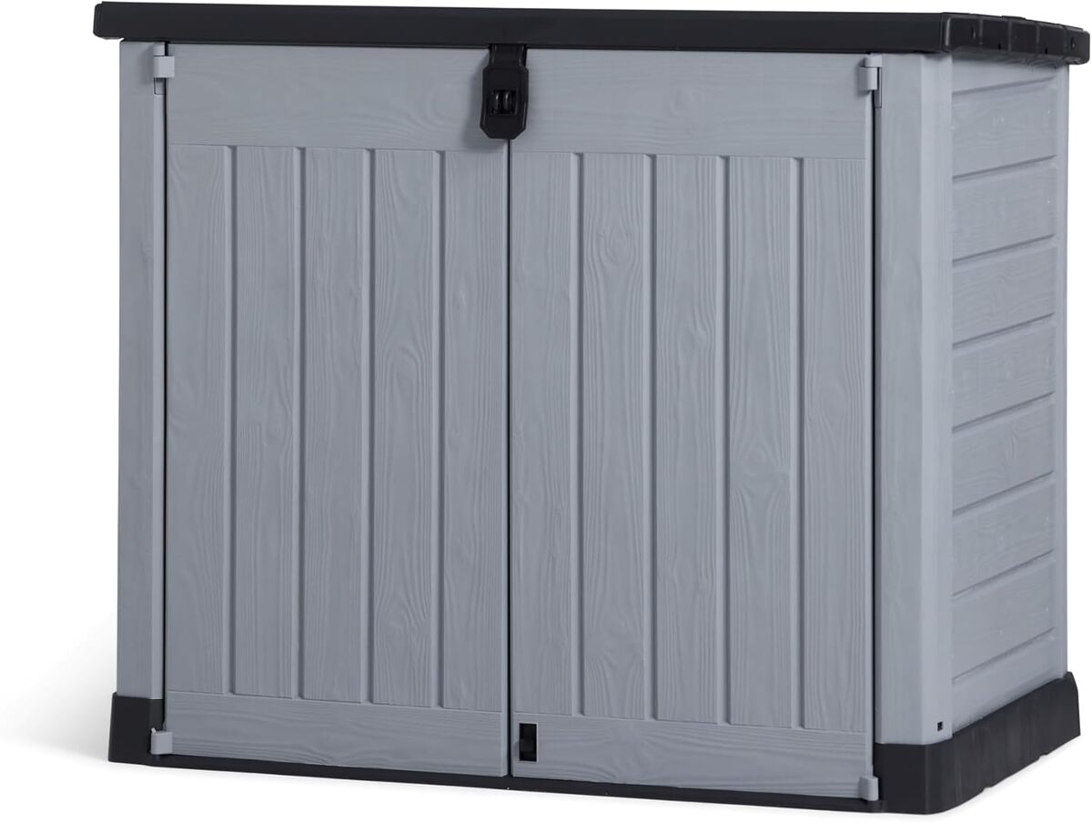 Test de l'abri horizontal Range Poubelle SIO Pro Keter 1200L en gris
