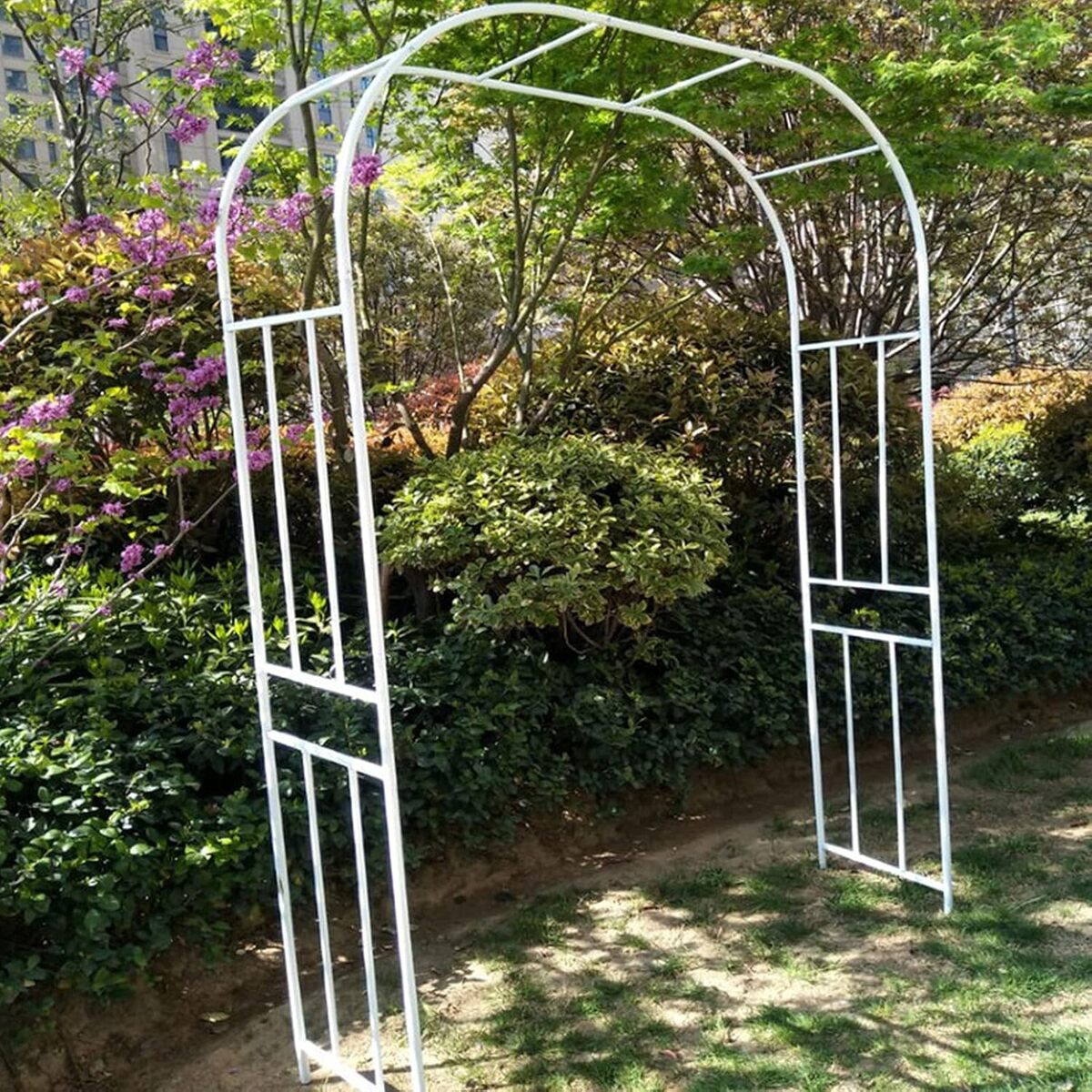 Test de l'arche de jardin Daoyuan en métal : résistance et élégance