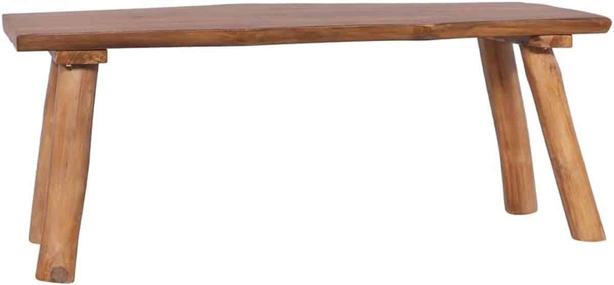 Test du banc en bois de teck solide vidaXL 120 cm