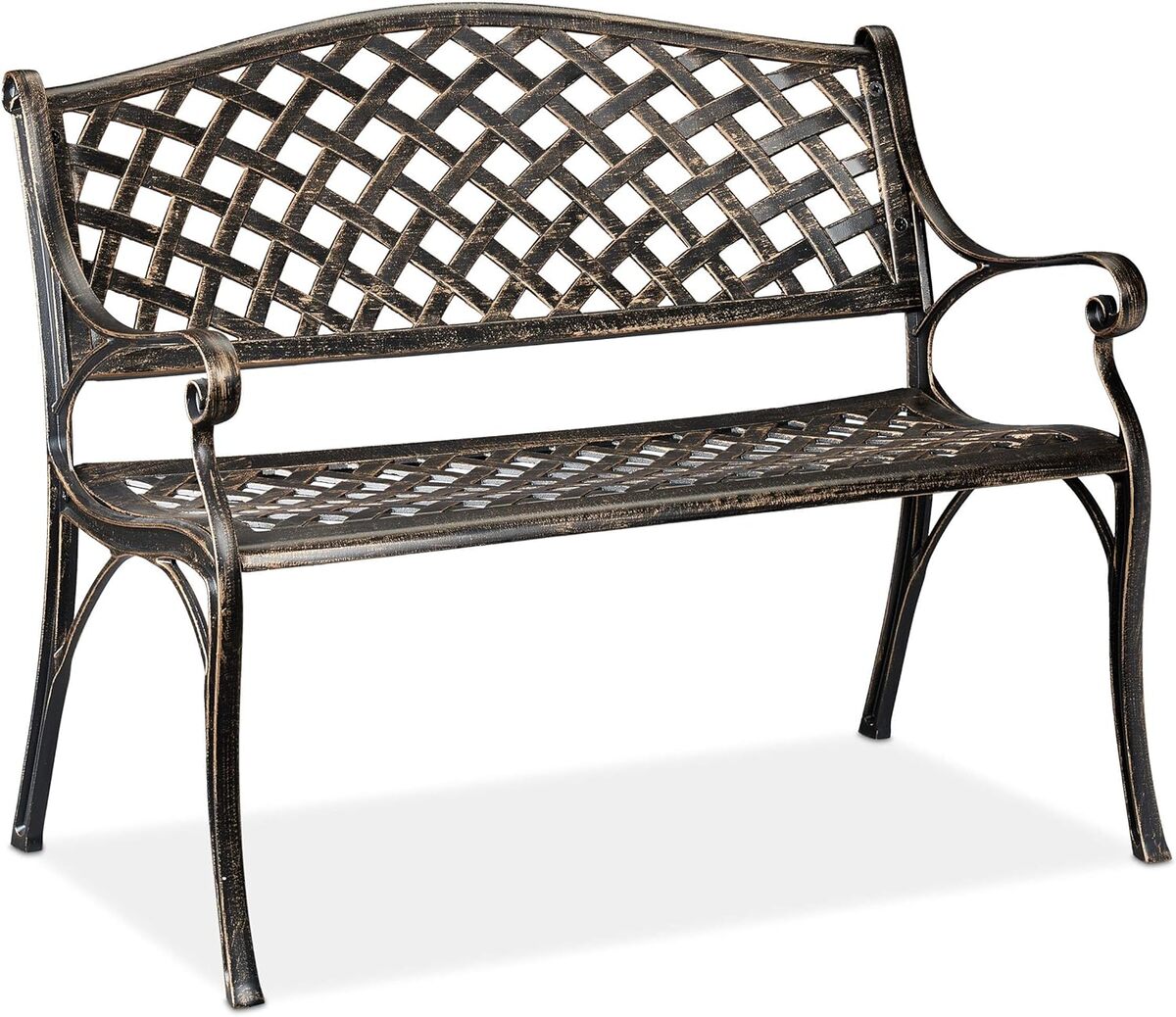 Test du banc Relaxdays : élégance antique en aluminium