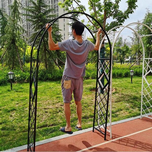 Arche de jardin Mariage Arche Arche de rosier de jardin robuste, treillis d'arche de pergola en métal, pour diverses plantes grimpantes, largeur 4,6 pieds, 5,9 pieds, 7,2 pieds, 8,5 pieds, 9,8 pieds,