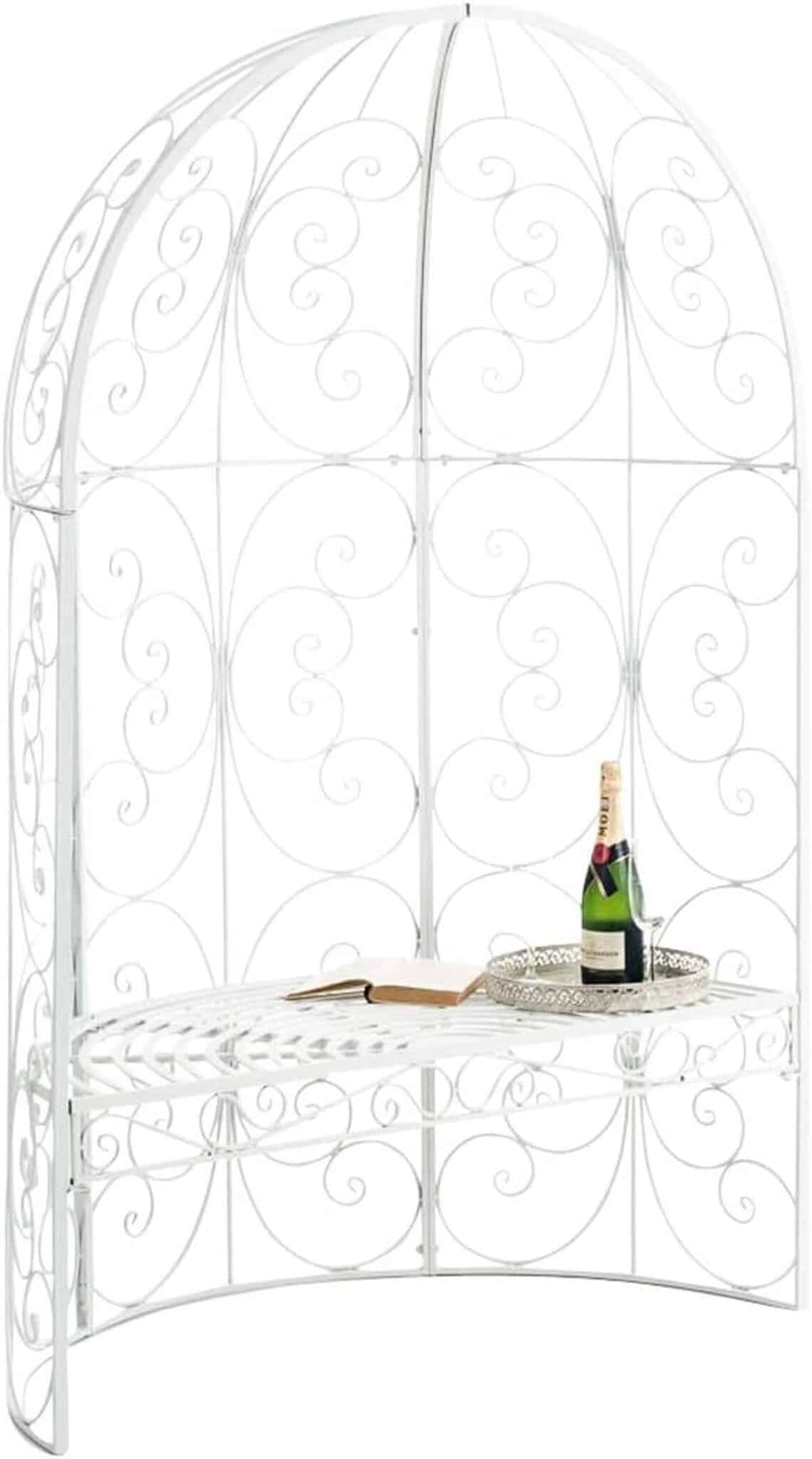 Test du banc Rosie demi-cercle avec arche blanche