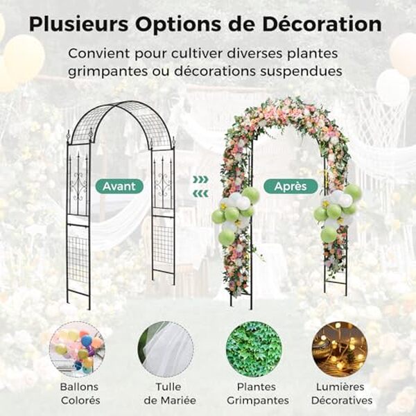 Découvrez notre test détaillé de l'arche de jardin Goplus en métal avec treillis : robustesse, design et conseils d'installation pour embellir votre espace vert.