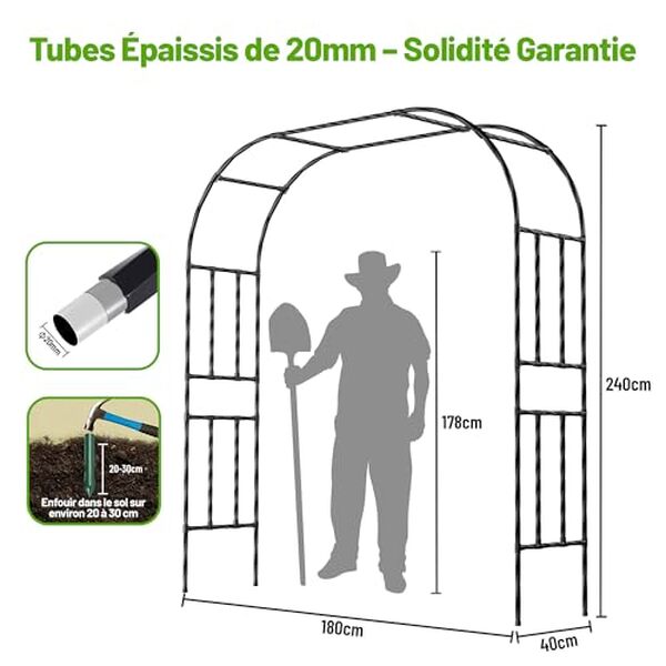 Découvrez notre test de l'arche de jardin Caroeas : une tonnelle à la fois robuste et raffinée, idéale pour embellir et protéger votre espace extérieur.