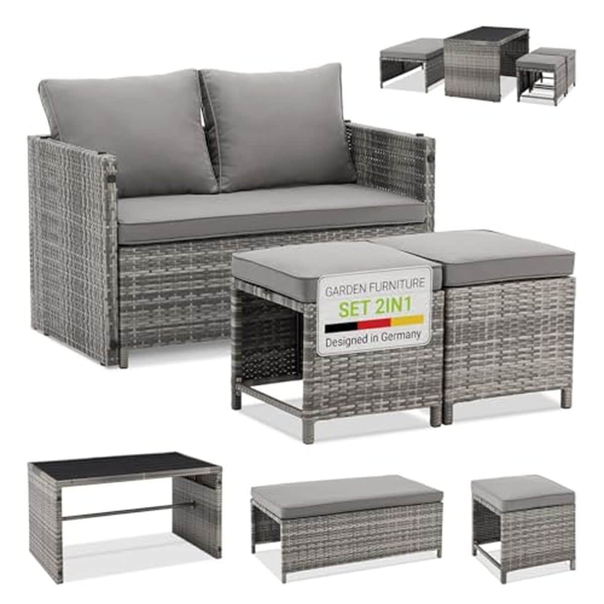 Avis sur l'ensemble mobilier de jardin Jamaika de Juskys : style et confort en extérieur