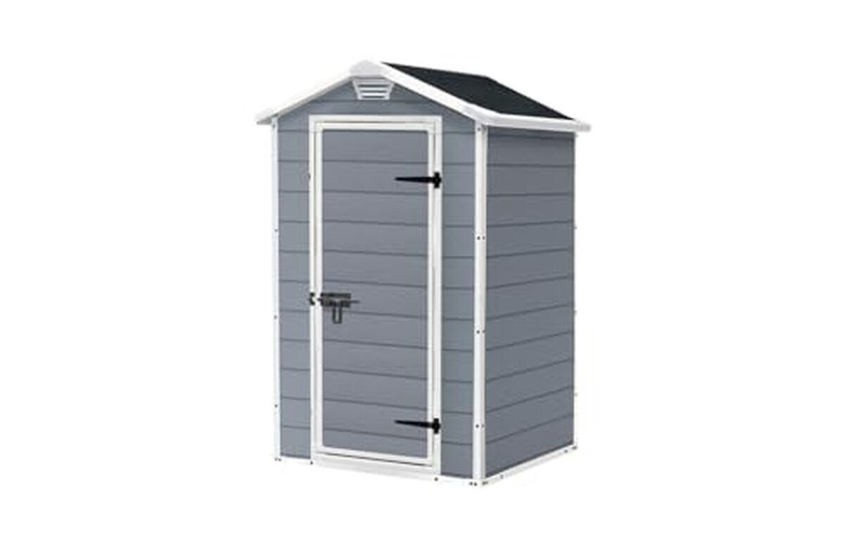 Test de l'abri Keter Manor 43-1, 1 m² gris
