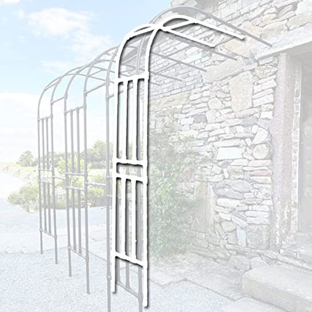 Test de l'arche murale demi-ronde en métal pour rosiers