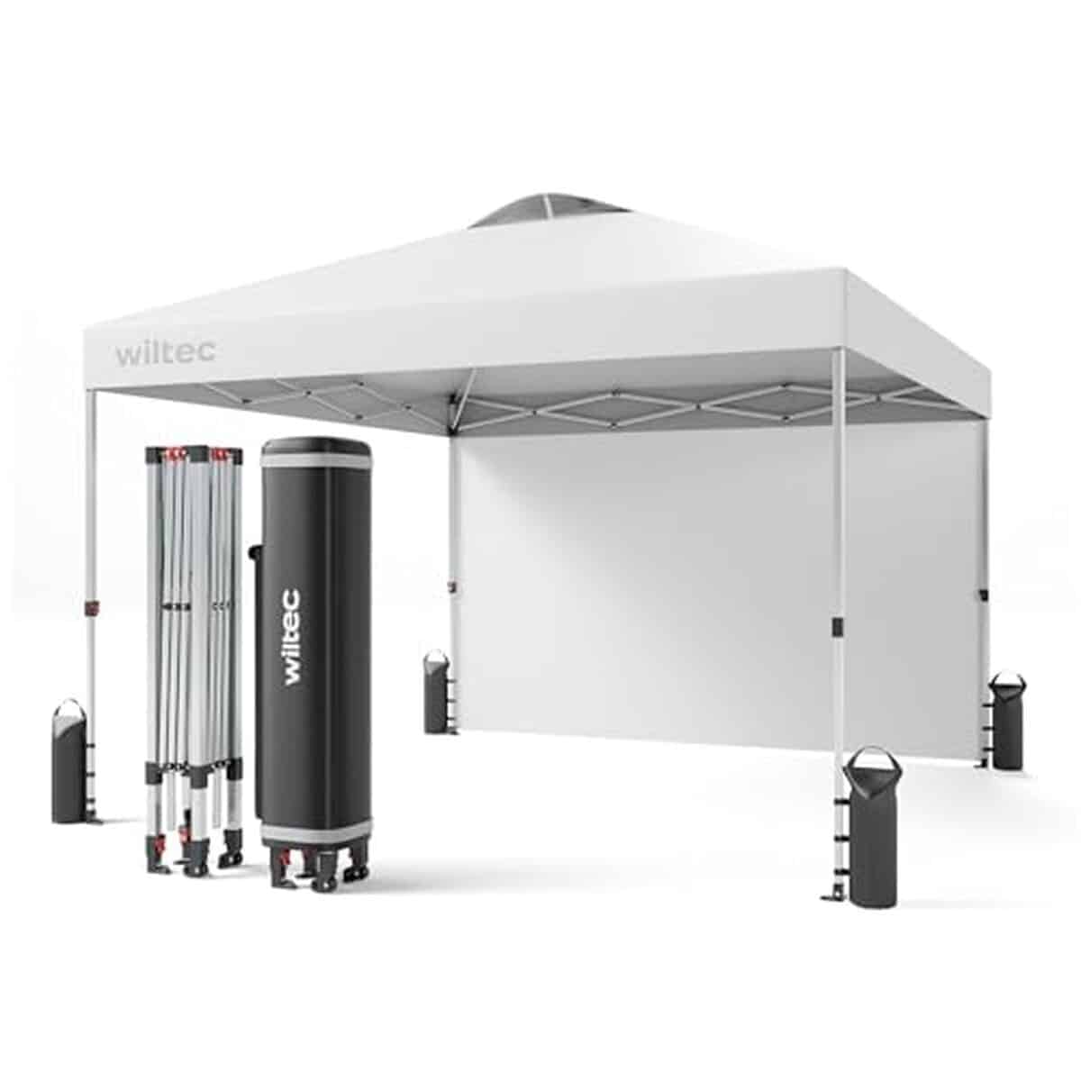 Test du pavillon pliant Wiltec : tonnelle pop-up blanche 3x3 m