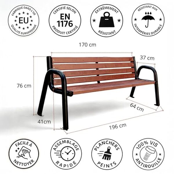 Découvrez notre essai détaillé du banc d'extérieur Rekord Spartan BIS : style, confort et durabilité en bois de palissandre