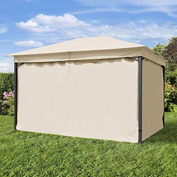 Découvrez l'examen détaillé de la tonnelle de jardin champagne 3x4 m avec bâches : une solution esthétique et pratique pour embellir votre espace extérieur