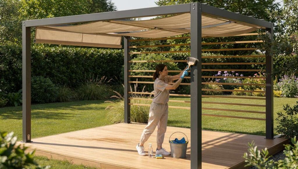Comment bien nettoyer sa pergola ?
