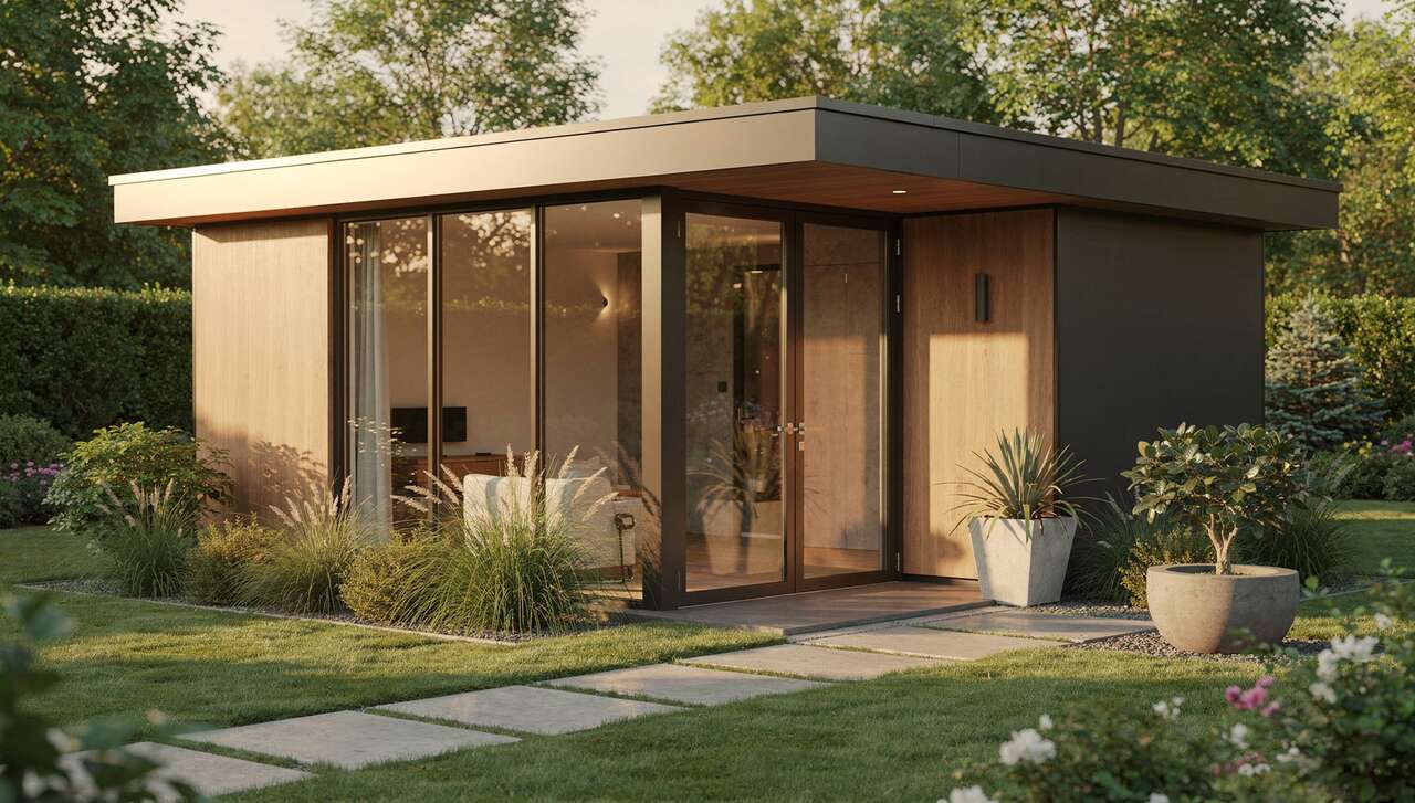 Abri de Jardin Moderne : choisir un Toit Plat