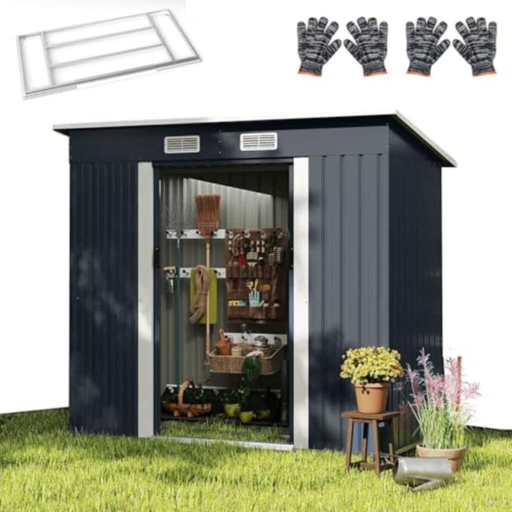 Test de l'abri de jardin Relax4life en métal 4m³