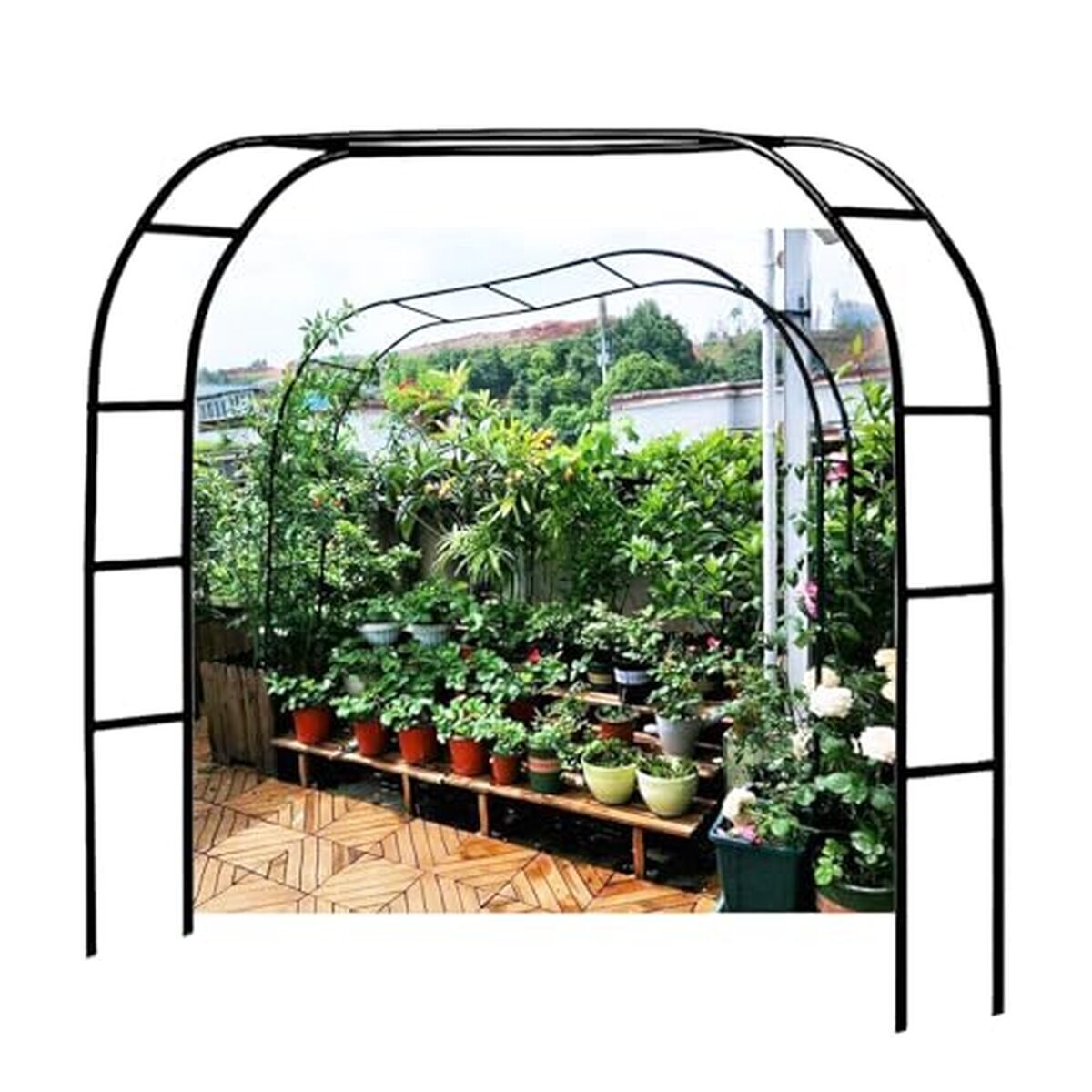 Test de l'arceau à rosiers Liyi929GP : élégance et robustesse pour jardin et fêtes