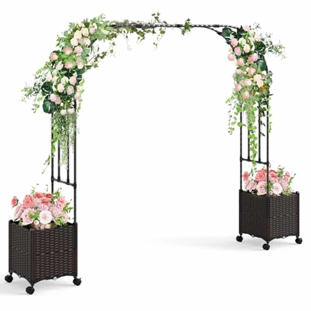 Test du grand arc de jardin Homasis avec système d'auto-irrigation