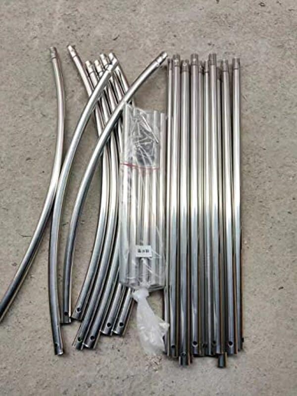 Découvrez l'arche à rosiers DHGVCED de 350 cm en métal inoxydable : un ajout élégant et durable pour sublimer votre jardin et faire fleurir vos rosiers avec grâce.