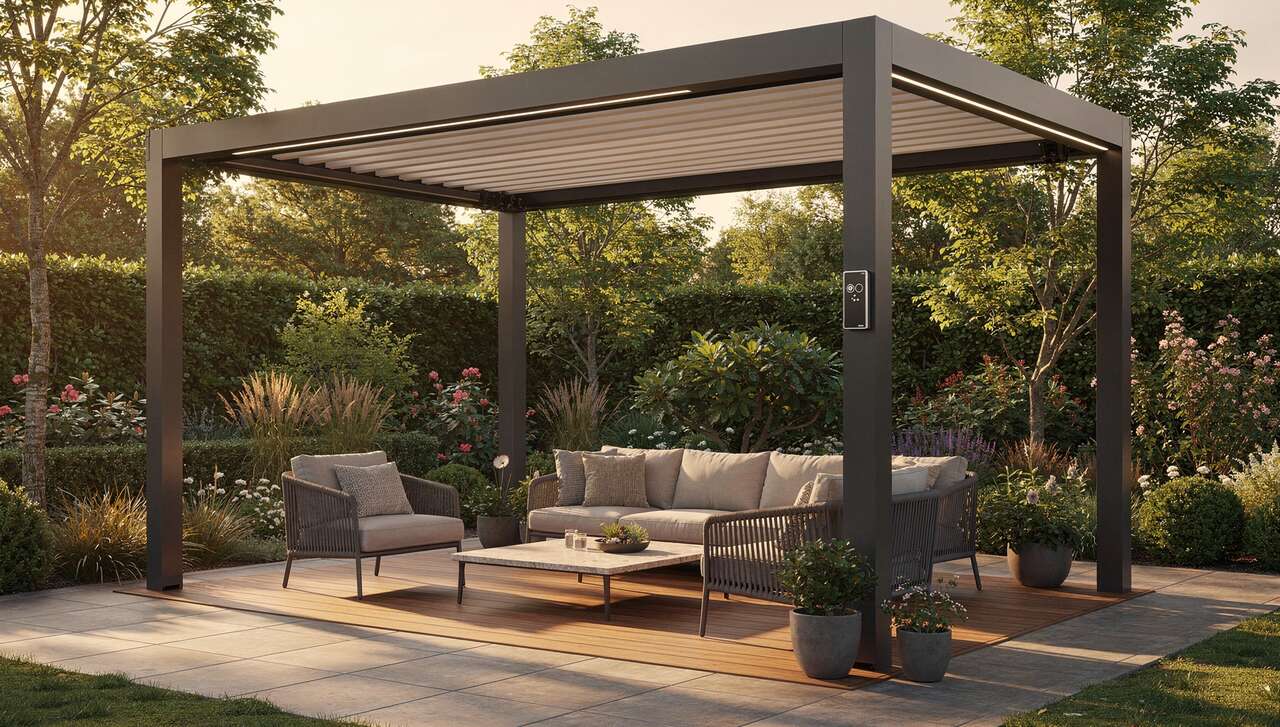 Automatisation et contrôle : domotique pour pergolas bioclimatiques