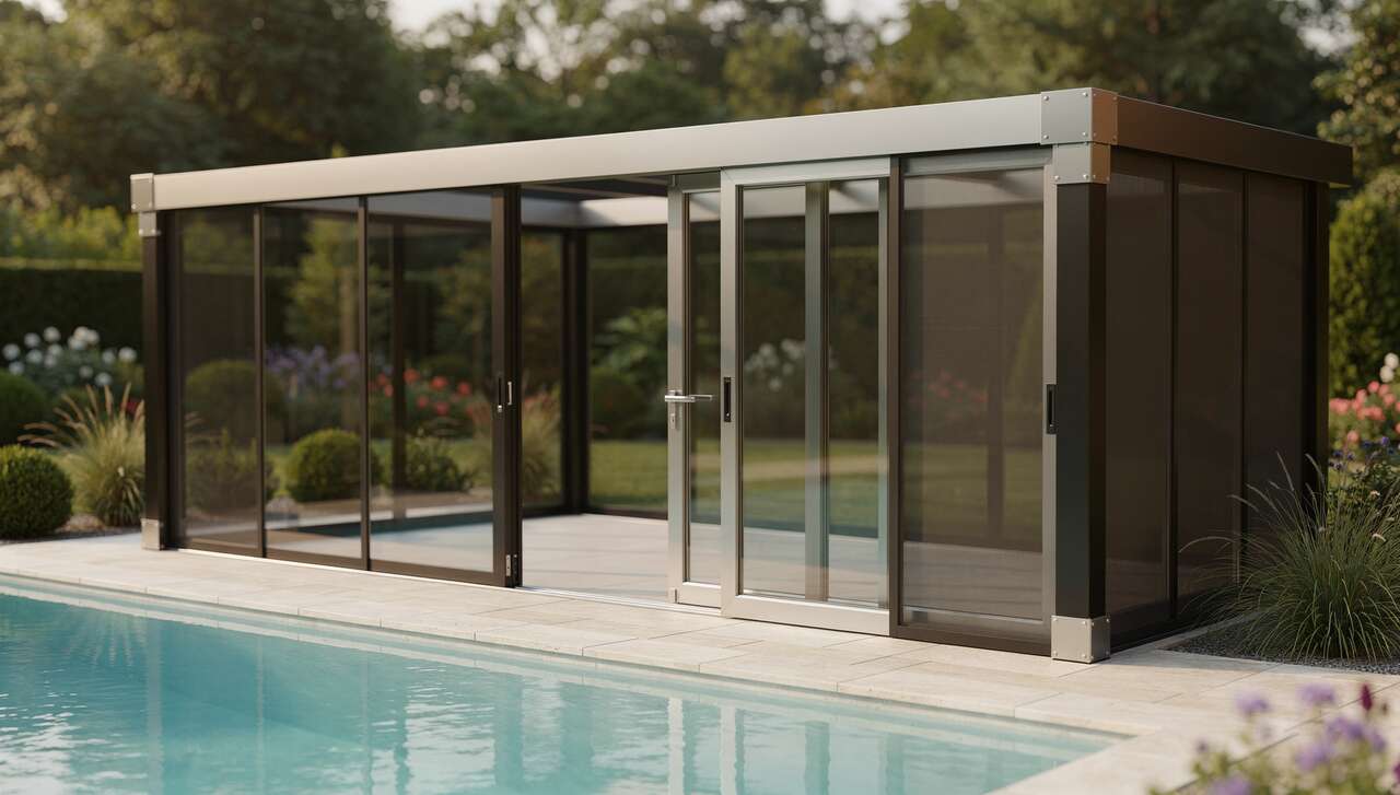 Options de personnalisation pour abris de piscine en aluminium