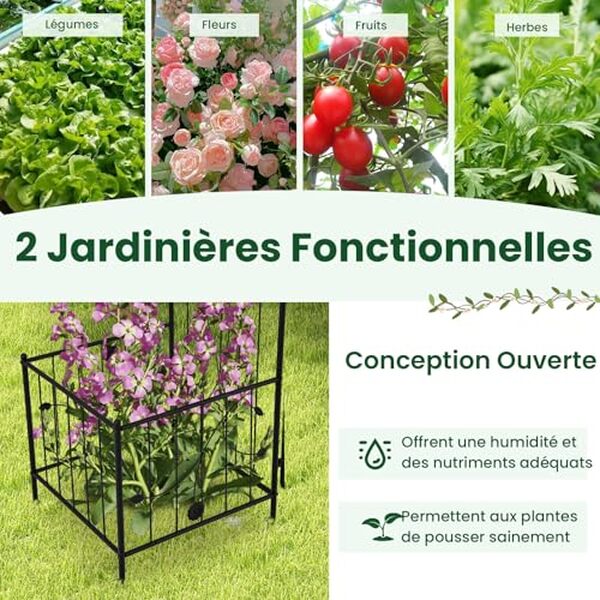 Découvrez notre avis détaillé sur l'arche de jardin Goplus avec jardinières et portail. Qualité, durabilité et design : le test complet de ce produit de jardinage. 